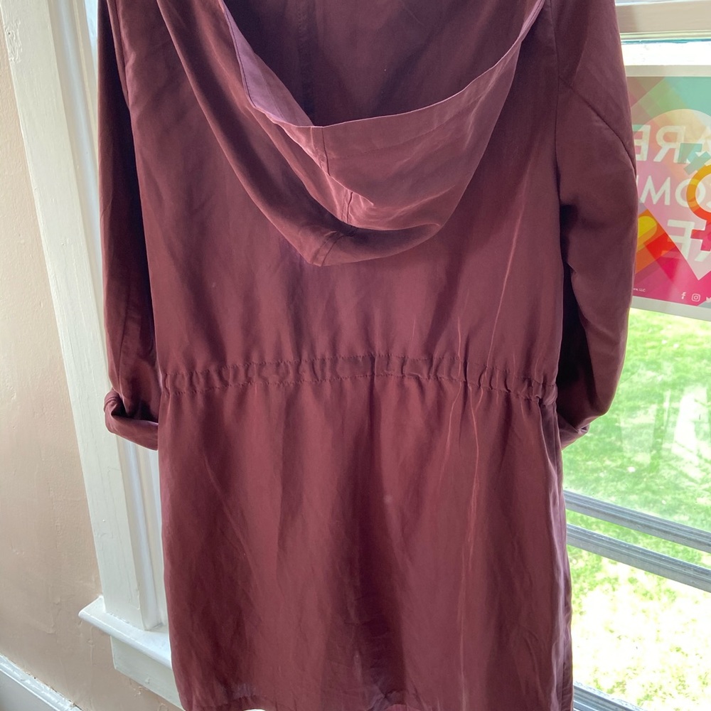 Summer maroon stylish jacket-H&M size 34 - Picture 5 of 6